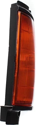 Set Of 2 Front Corner Light Assembly With Black Trim Left Driver & Right Passenger Side Direct Replacement Compatible With 1984-1986 Toyota 4Runner TO2521158 TO2520158