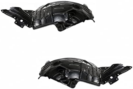 Front & Rear Section Fender Liners Plastic Left Driver & Right Passenger Side Direct Replacement Compatible With 2003-2005 Nissan 350Z NI1251130 NI1250130 NI1251131 NI1250138
