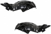 Front & Rear Section Fender Liners Plastic Left Driver & Right Passenger Side Direct Replacement Compatible With 2003-2005 Nissan 350Z NI1251130 NI1250130 NI1251131 NI1250138