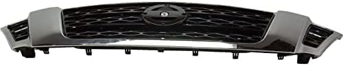 Front Grille Primed Plastic With Chrome Frame Direct Replacement Compatible With 2017-2020 Nissan Armada NI1200286 623105ZW0A