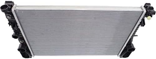 Front Radiator Aluminum Core Direct Replacement Compatible With 2003-2005 Mercedes Benz E320 / 2006-2009 E350 MB3010155 2115000102