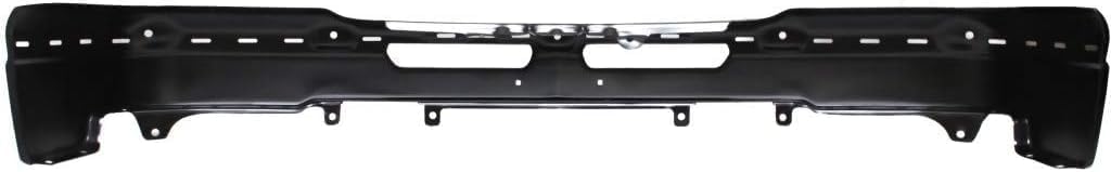 Front Bumper Primed Steel + Upper Cover + Lower Valance Textured Plastic With Fog Light Hole Direct Replacement Compatible With Chevrolet Silverado 2500HD 3500 2003-2006 GM1051109