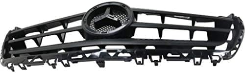 Front Grille Assembly Prime Shell And Insert With Molding Plastic Direct Replacement Compatible With 2014-2018 Mercedes Benz Sprinter MB1200194 90688805239B51