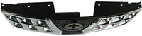 Front Grille Chrome Shell With Black Insert Plastic Direct Replacement Compatible With 2011-2013 Nissan Rogue / 2014-2015 Select NI1200249 623101VK0A