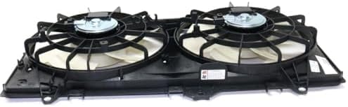 Front Radiator Dual Fan Assembly Plastic Direct Replacement Compatible with 2012-2015 Chevrolet Camaro GM3115245 22762592-PFM