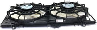 Front Radiator Dual Fan Assembly Plastic Direct Replacement Compatible with 2012-2015 Chevrolet Camaro GM3115245 22762592-PFM