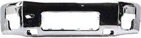 Front Bumper Face Bar Chrome Steel Direct Replacement Compatible With 2004-2015 Nissan Titan / 2005-2007 Armada NI1002136 62022ZR08A