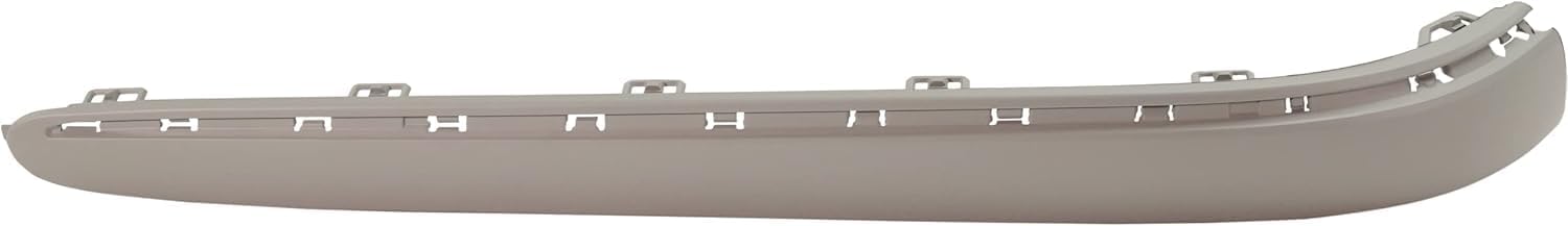 Rear Bumper Face Bar Molding Without Chrome Insert Left Driver Side Direct Replacement Compatible With 2003-2006 Mercedes Benz E-Class MB1158108 2118800312