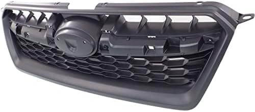 Front Grille Primed Shell And Insert Plastic Direct Replacement Compatible With 2012-2014 Subaru Impreza SU1200158 91122FJ000