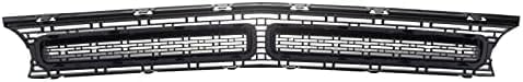 Front Grille Textured Shell And Insert Plastic With Black Molding Direct Replacement Compatible With 2015-2022 Dodge Challenger CH1200390 68262955AD