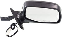 Front Side View Chrome Mirror Set Power Glass Manual Folding Right Passenger & Left Driver Side Direct Replacement Compatible With 1992-1997 Ford Bronco, F-150 F-250 F-350 FO1321124