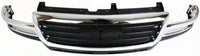 Front Grille Chrome Shell/Black Insert Direct Replacement Compatible With 2003-2006 GMC Sierra 2500HD 3500HD GM1200568 19130795