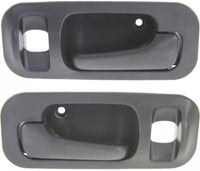 Set of 2 Rear Interior Door Handle Textured with Hole Right Passenger & Left Driver Side Direct Replacement Compatible with 1992-1995 Honda Civic / 1995-1997 Odyssey 72620SR4J02ZB