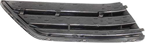 Set of 2 Front Bumper Outer Grille Textured Left Driver & Right Passenger Side Direct Replacement Compatible with 2016-2018 Honda Pilot HO1038130 HO1039130 71102TG7A00 71107TG7A00