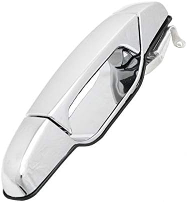 Set of 4 Front and Rear Exterior Door Handle Chrome Left Driver & Right Passenger Side Direct Replacement Compatible with 2007-2013 Chevrolet Silverado/GMC Sierra GM1311163