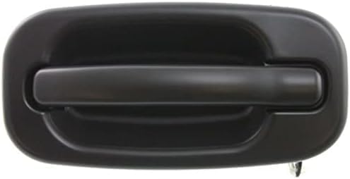 Set of 2 Front Exterior Door Handle Smooth Black Left Driver & Right Passenger Side Direct Replacement Compatible with 1999-2006 Chevrolet Silverado/GMC Sierra GM1311131 GM1310140