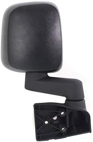 Front Mirror Manual Folding Non-Heated Textured Right Passenger Side Direct Replacement Compatible With 2003-2006 Jeep Wrangler CH1321259 CH1321240 CH1321234 55395060AD 55395060AB