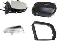 Front Power Mirror Manual Folding Heated Primed With Signal & Puddle Light Right Side Direct Replacement Compatible With 2009-2010 Mercedes Benz GL-Class/ML-Class 1648102893