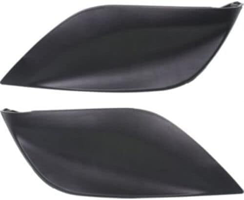 Set Of 2 Front Fog Light Cover Textured Plastic Right Passenger & Left Driver Side Direct Replacement Compatible With 2015-2018 Nissan Versa NI1039133 NI1038133 622566W80B 622576W80B