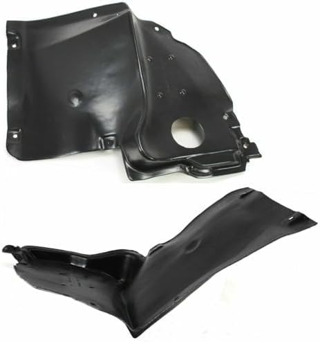Set Of 2 Front Lower Section Fender Liner Right & Left Side Direct Replacement Compatible With 2001-2007 Mercedes Benz C-Class MB1249114 MB1248183 2038810423 2038840822 2038810323
