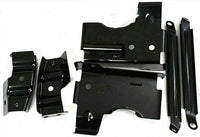 Front Bumper Primed Steel with Brackets + Lower Valance + Fog Light Left & Right Side Direct Replacement Compatible With 2003-2006 GMC Sierra 1500 2500HD 3500 GM1002464