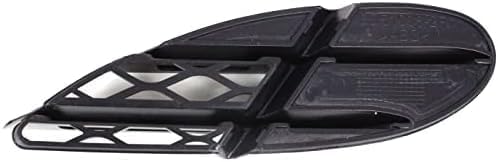 Front Bumper Center Grille Black + Fog Lamp Covers Right Passenger & Left Driver Side Direct Replacement Compatible With 2003-2006 Mercedes Benz S-Class MB1036108 MB1038113