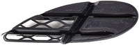 Front Bumper Center Grille Black + Fog Lamp Covers Right Passenger & Left Driver Side Direct Replacement Compatible With 2003-2006 Mercedes Benz S-Class MB1036108 MB1038113