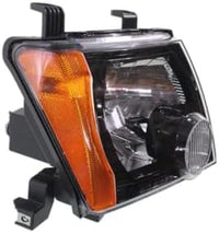 Set Of 2 Front Head Light Assembly With Black Interior Left Driver & Right Passenger Side Direct Replacement Compatible With 2009-2015 Nissan Xterra NI2502189 NI2503189