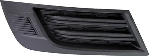 Set Of 2 Front Fog Light Covers Textured Plastic Left Driver & Right Passenger Side Direct Replacement Compatible With 2013-2017 Chevrolet Traverse GM1039151 GM1038151
