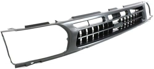 Front Grille Painted Dark Argent Shell And Insert Plastic Direct Replacement Compatible With 1996-1999 Nissan Pathfinder NI1200175 623100W001