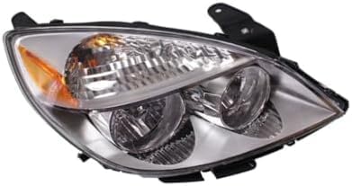 Set Of 2 Front Head Light Assembly Plastic Left Driver & Right Passenger Side Direct Replacement Compatible With 2007-2009 Saturn Aura GM2502292 GM2503292 25854634 25854633