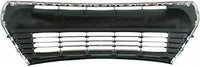 Front Bumper Grille Primed With Chrome Molding Plastic Direct Replacement Compatible With 2014-2016 Toyota Corolla TO1036150 5310202210