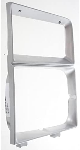 Set Of 2 Front Headlight Door Bezel Trims With Single Headlamps Left Driver & Right Passenger Side Direct Replacement For 1983-1984 Chevrolet/GMC C/K Series GM2513108 GM2512108
