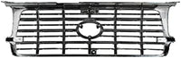 Front Grille Assembly Chrome Shell With Painted Dark Argent Insert Direct Replacement Compatible With 1995-1997 Toyota Land Cruiser TO1200207 5310160130