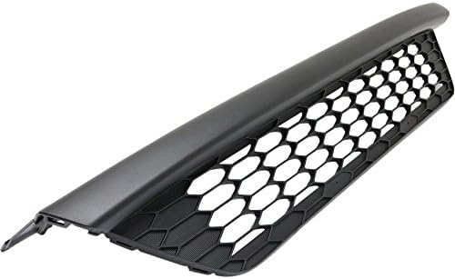 Front Bumper Lower Grille Textured Gray Plastic Direct Replacement Compatible With 2015-2017 Honda Fit HO1036121 71102T5RA00
