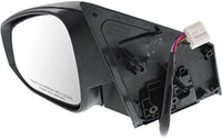 Set Of 2 Front Power Mirror Manual Folding Heated Primed Right Passenger & Left Driver Side With LED Signal Light Replacement Compatible With 2013-2015 Toyota RAV4 TO1321310 TO1320310