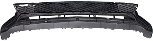 Front Bumper Center Grille Textured Plastic Direct Replacement Compatible With 2013-2015 Mercedes Benz GLK-Class MB1036149 2048856823