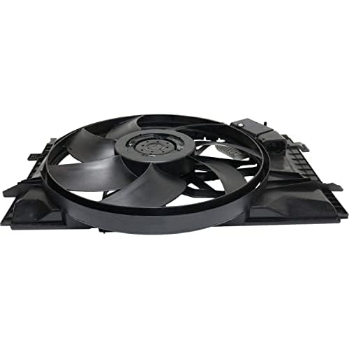 Front Radiator Cooling Fan Assembly Direct Replacement Compatible with 2003-2005 Mercedes Benz CLK320 / 2001-2007 C-Class MB3000102 203500029328