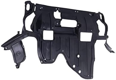 Front Engine Splash Shield Under Cover + Fender Liners Plastic Left Driver & Right Passenger Side Direct Replacement Compatible with 2008-2012 Honda Accord HO1248138 HO1249138