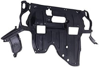 Front Engine Splash Shield Under Cover + Fender Liners Plastic Left Driver & Right Passenger Side Direct Replacement Compatible with 2008-2012 Honda Accord HO1248138 HO1249138