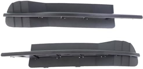 Set Of 2 Front Fog Light Cover Textured Plastic Right Passenger & Left Driver Side Direct Replacement Compatible With 2010-2012 Chevrolet Malibu GM1039137 GM1038137 20861566 20861565
