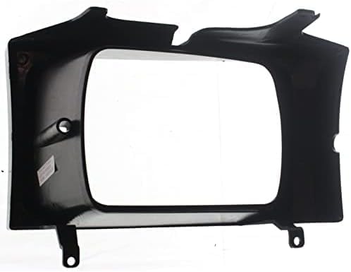Set Of 2 Front Headlight Bezel Painted Black And Silver Right Passenger & Left Driver Side Direct Replacement Compatible With 1999-2004 Ford F-Series Super Duty FO2513157 FO2512157