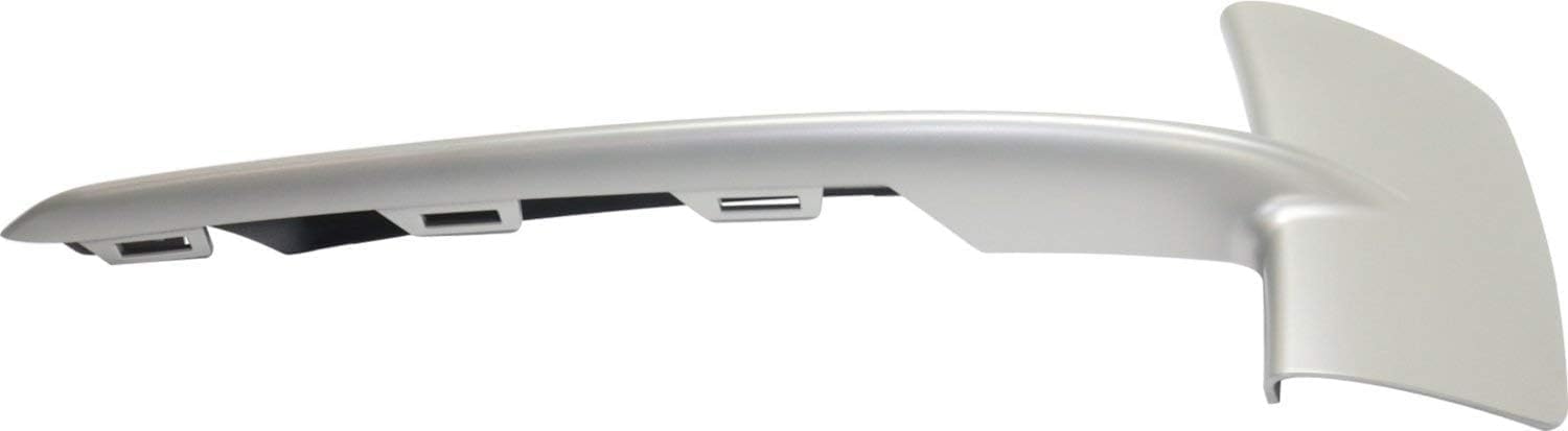 Set of 2 Front Bumper Molding Primed Left Driver & Right Passenger Side Direct Replacement Compatible with 2014-2018 BMW X5 BM1039152 BM1038152 51117303114 51117303113
