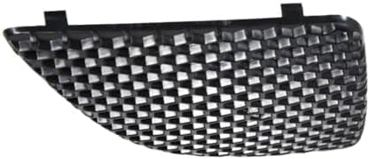 Set Of 2 Front Grille Plastic Textured Shell & Insert Left Driver & Right Passenger Side Direct Replacement Compatible With 2004-2008 Pontiac Grand Prix GM1200522 GM1200521