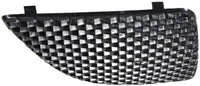Set Of 2 Front Grille Plastic Textured Shell & Insert Left Driver & Right Passenger Side Direct Replacement Compatible With 2004-2008 Pontiac Grand Prix GM1200522 GM1200521