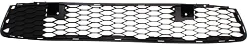 Front Bumper Grille Textured Plastic Direct Replacement Compatible With 2016-2017 Mitsubishi Lancer MI1036109 6402A399