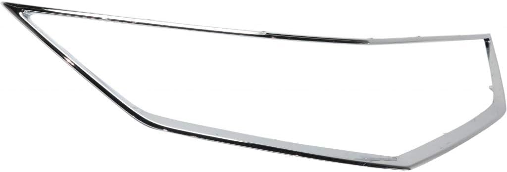 Front Grille Frame Outline Trim Chrome Direct Replacement Compatible With 2016-2018 Acura ILX AC1202108 71122TX6A51