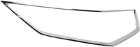 Front Grille Frame Outline Trim Chrome Direct Replacement Compatible With 2016-2018 Acura ILX AC1202108 71122TX6A51