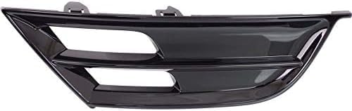 Set Of 2 Front Bumper Grille Textured Right Passenger & Left Driver Side Direct Replacement Compatible With 2015-2017 Chrysler 200 CH1038160 CH1039160 68203015AC 68203014AC