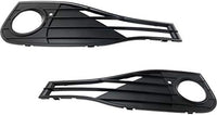 Set Of 2 Front Fog Light Molding Textured Plastic Left Driver & Right Passenger Side Direct Replacement Compatible With 2014-2020 BMW 4-Series BM1038194 BM1039194
